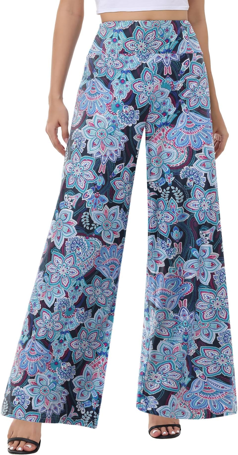 Soft Black Pajama Pants for Women, Plaid Comfy Casual Lounge Yoga Pants