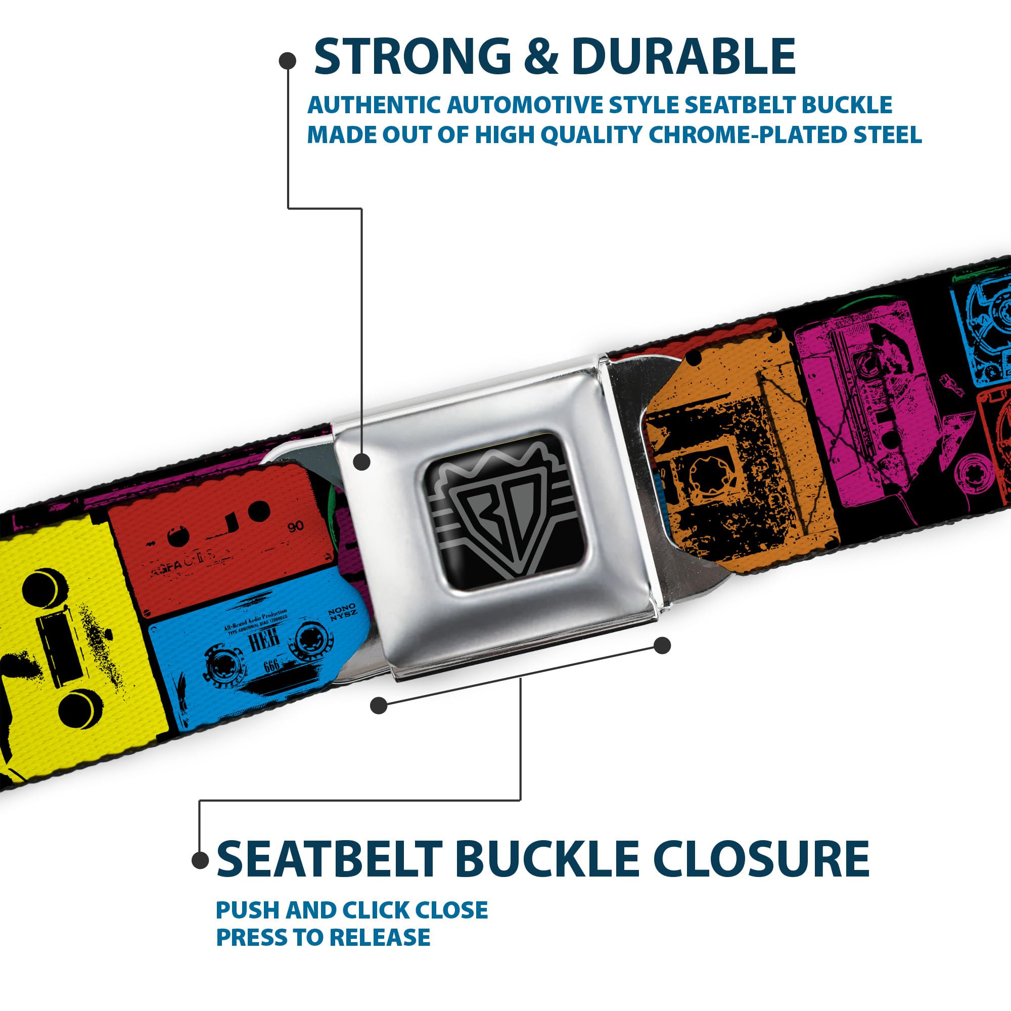Buckle-Down Unisex Seatbelt Belt Tapes W32016 Gürtel