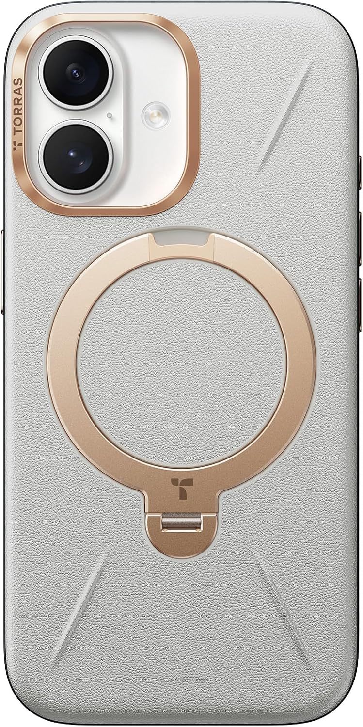 TORRAS iPhone 17 用 ケース【新感覚レザー・スキンタッチ】Ostand Q3 レザートーン MagSafe対応 リング スタンド 360°定点回転 縦横両対応 マグネット搭載 革 カメラコントロールボタン 米軍規格 耐衝撃 指紋防止 パール・グレー Amazonで販売中 TORRAS iPhone 17 用 ケース【新感覚レザー・スキンタッチ】Ostand Q3 レザートーン MagSafe対応 リング スタンド 360°定点回転 縦横両対応 マグネット搭載 革 カメラコントロールボタン 米軍規格 耐衝撃 指紋防止 パール・グレー Amazonで販売中