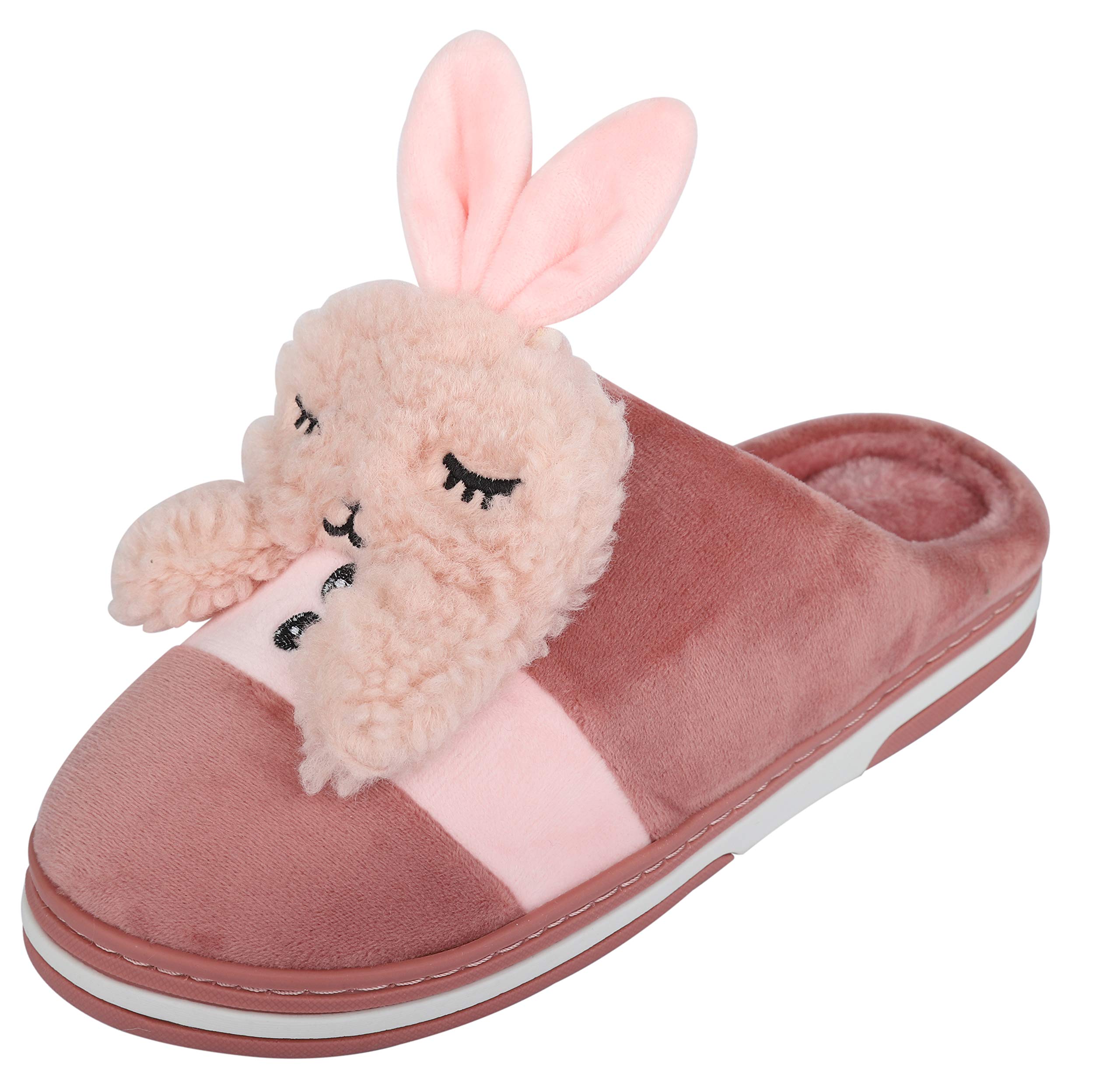 Irsoe Women Crab Design Velvet Anti-Slip Soft Bottom Slippers Wool Slip-On Indoor & Outdoor- Peach (B07YBC8TS4) Amazon Price History, Amazon Price Tracker