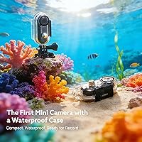 Vista 9 de JETO Mini cámara corporal HD 1080P, cámara portátil con clip giratorio de 360° y clip magnético, gran angular de 150°, funda impermeable, cámara