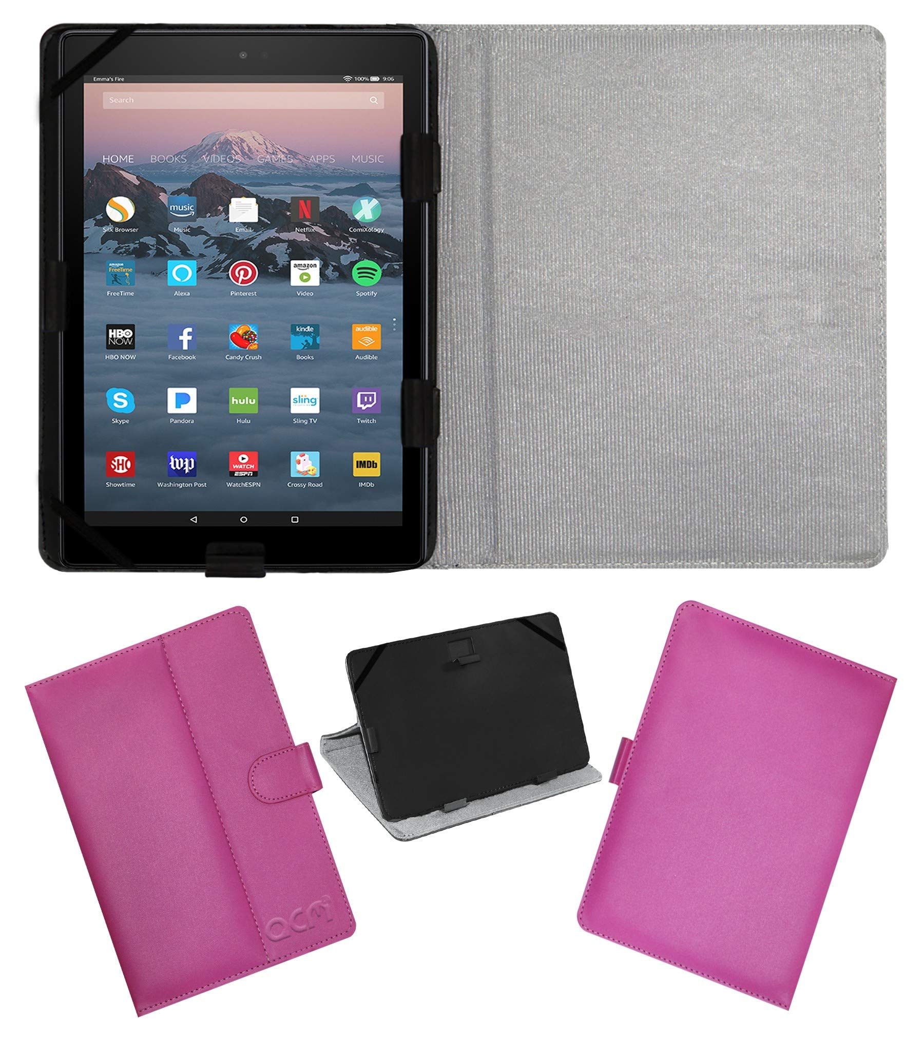 Acm Leather Flip Flap Case Compatible with Amazon Fire Hd 10 2017 Tablet Cover Stand Blue (B07G93RSVF) Amazon Price History, Amazon Price Tracker