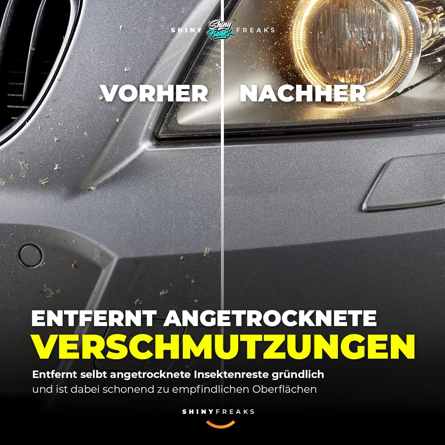 Insektenentferner Set: SONAX InsektenStar 750ml + Insektenschwamm + Handschuhe –Insektenentferner löst schnell & schonend selbst hartnäckige & angetrocknete Insektenverschmutzungen