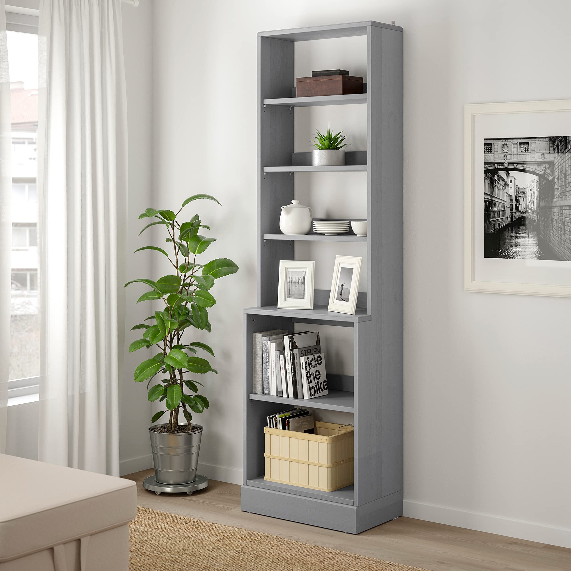 IKEA HAVSTA Shelving Unit with Base 61 x 37 x 212 cm Grey : Amazon