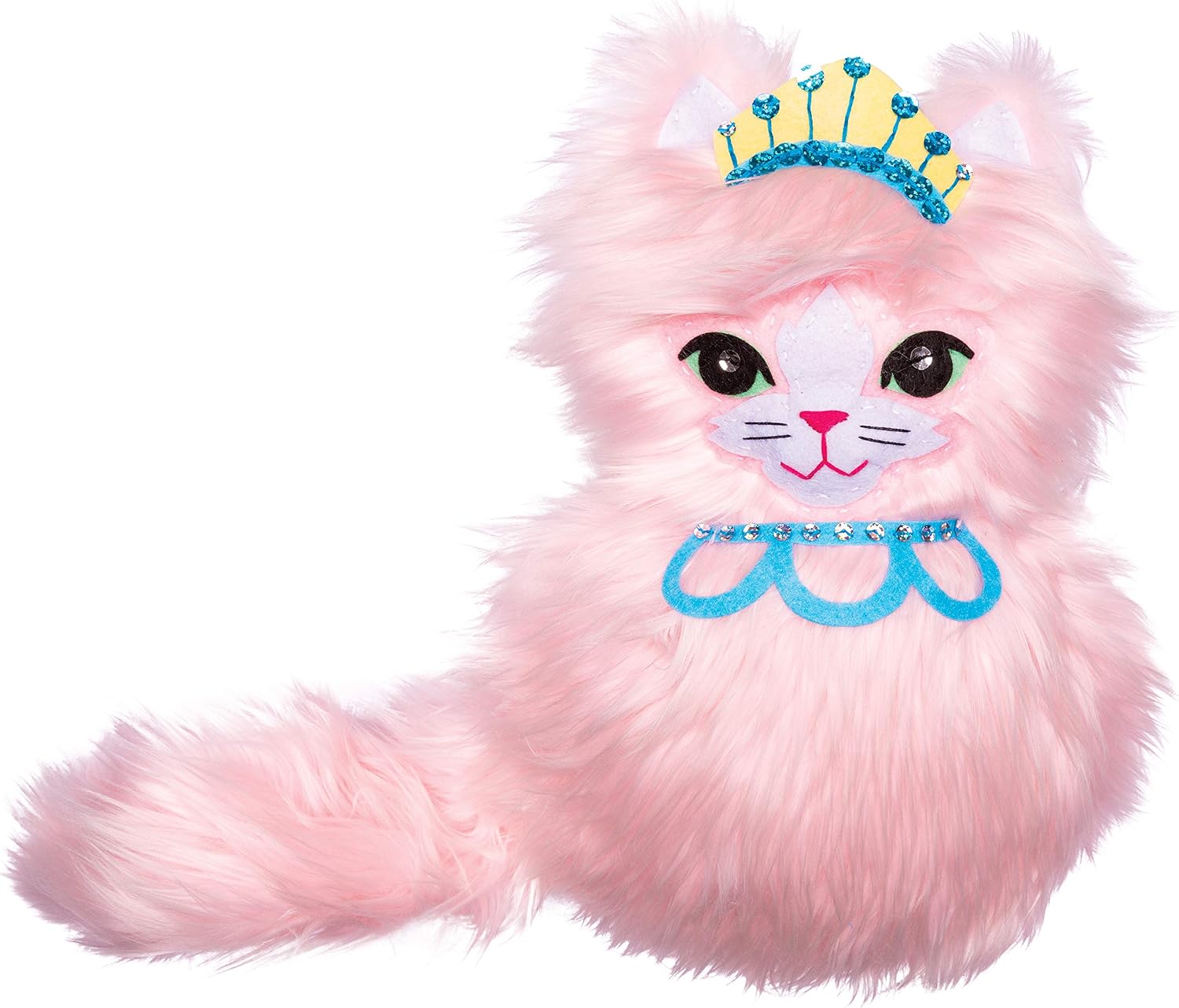 Klutz 856621 Sew Your Own Fluffy Cat Pillow, Brown