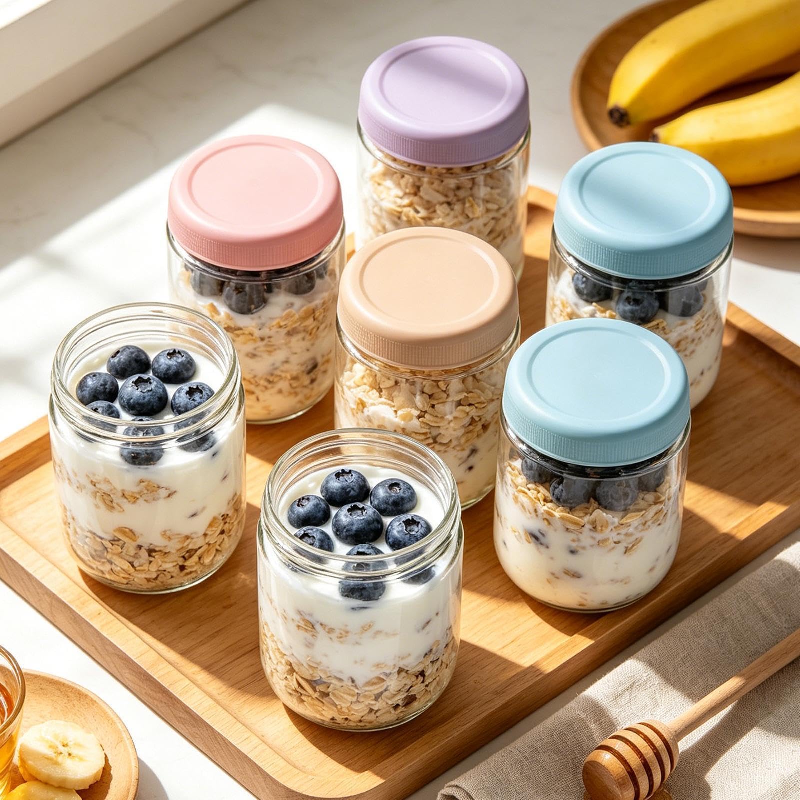 Overnight Oats Behälter Behälter Mit Weiter Öffnung Luftdicht Und
