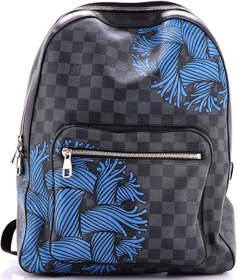 Pre-Loved Josh Backpack Limited Edition Nemeth Damier Graphite, Black