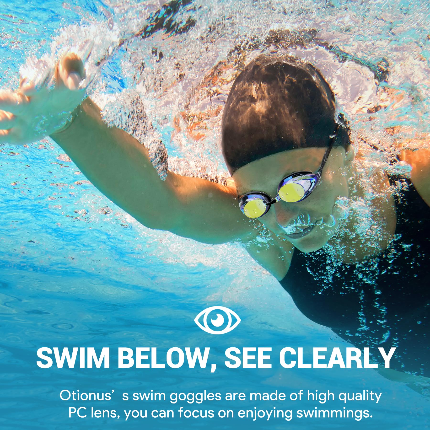 Gafas de natación sin fugas antivaho 0008