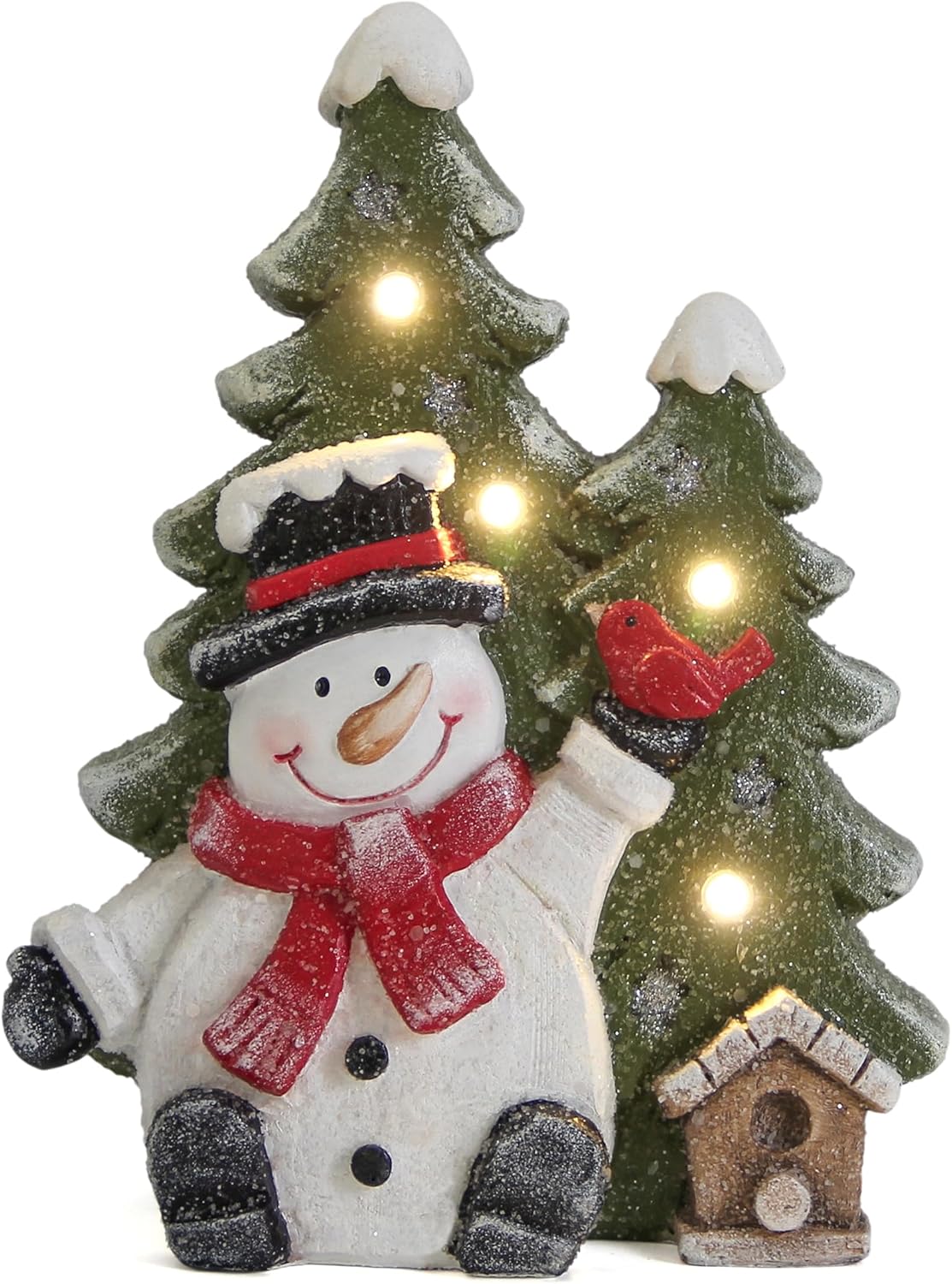Christmas Snowman Decor with Led Lights,Snowman Statues and Figurines for Indoor Christmas Decorations,Winter Holiday Xmas gifts for Women,Xmas Statues with Timer for home Office Table Shelf Fireplace Christmas Snowman Decor with Led Lights,Snowman Statues and Figurines for Indoor Christmas Decorations,Winter Holiday Xmas gifts for Women,Xmas Statues with Timer for home Office Table Shelf Fireplace