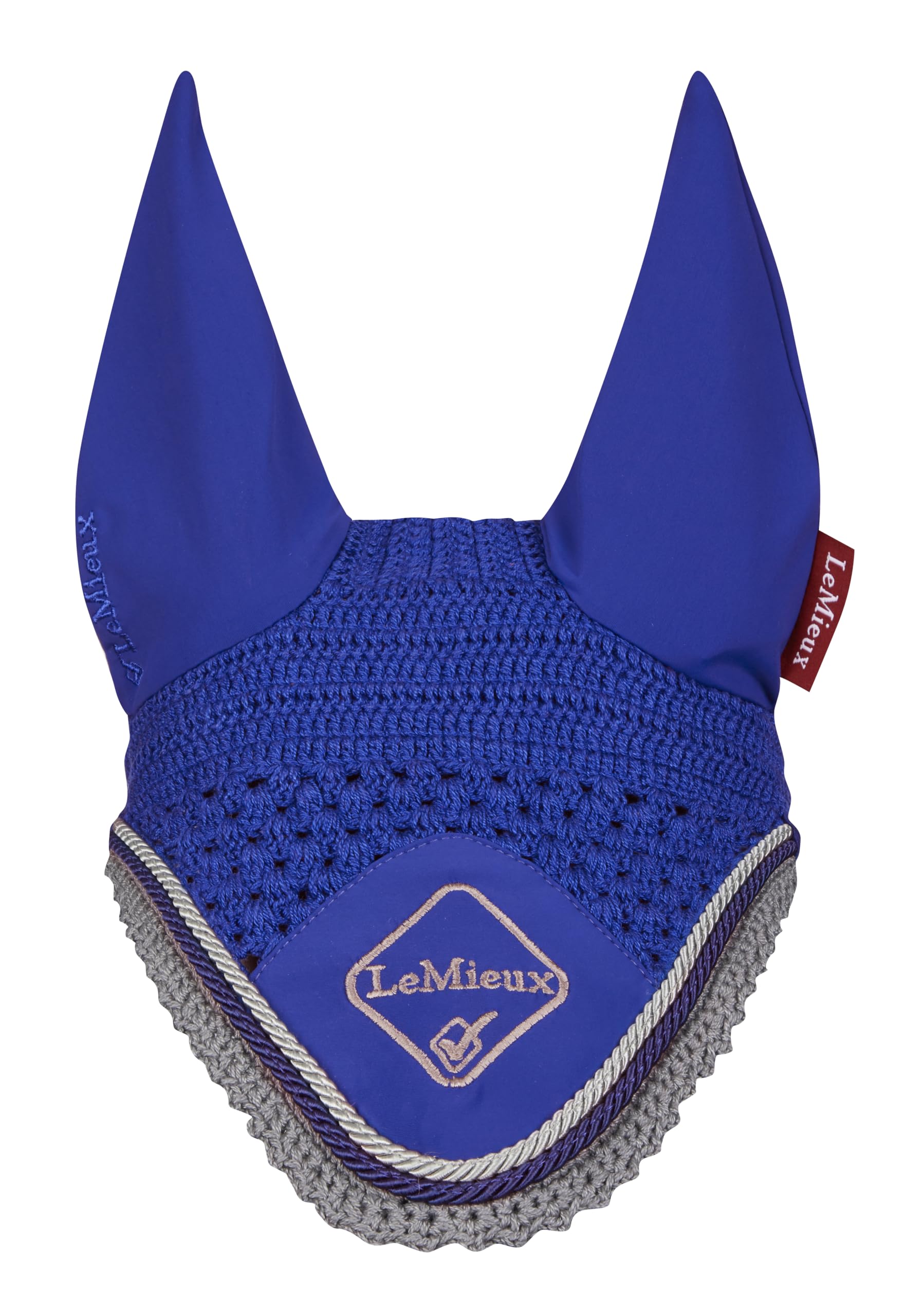 LeMieux Classic Crochet Fly Hood with Comfortable Lycra Ears - Sport Horse Wear for Competitive Rider — view 12