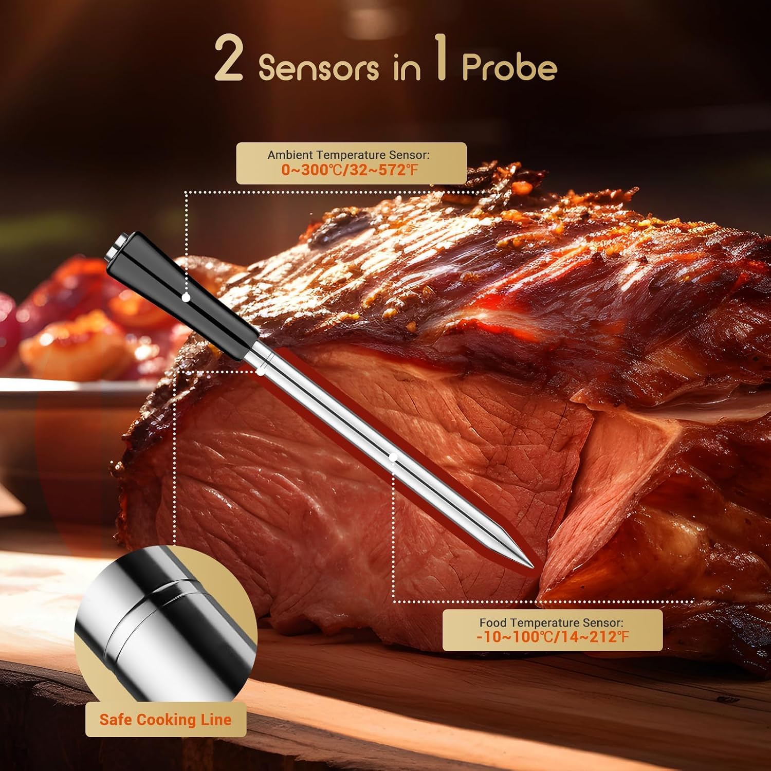 Inkbird INT-11P-B Thermomètre à viande sans fil
