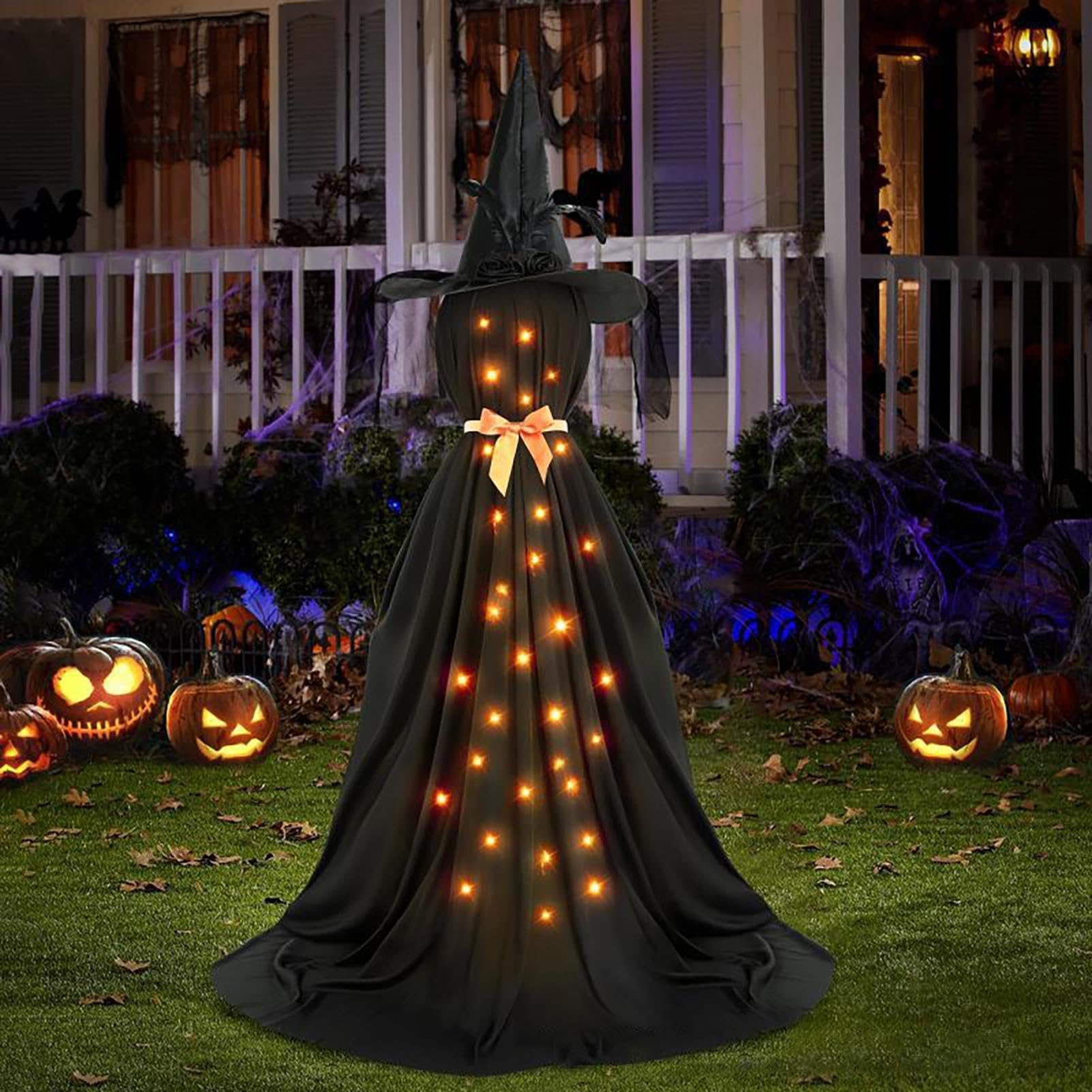 Generisch Czarownice dekoracja na Halloween, podświetlana dekoracja ogrodowa na Halloween