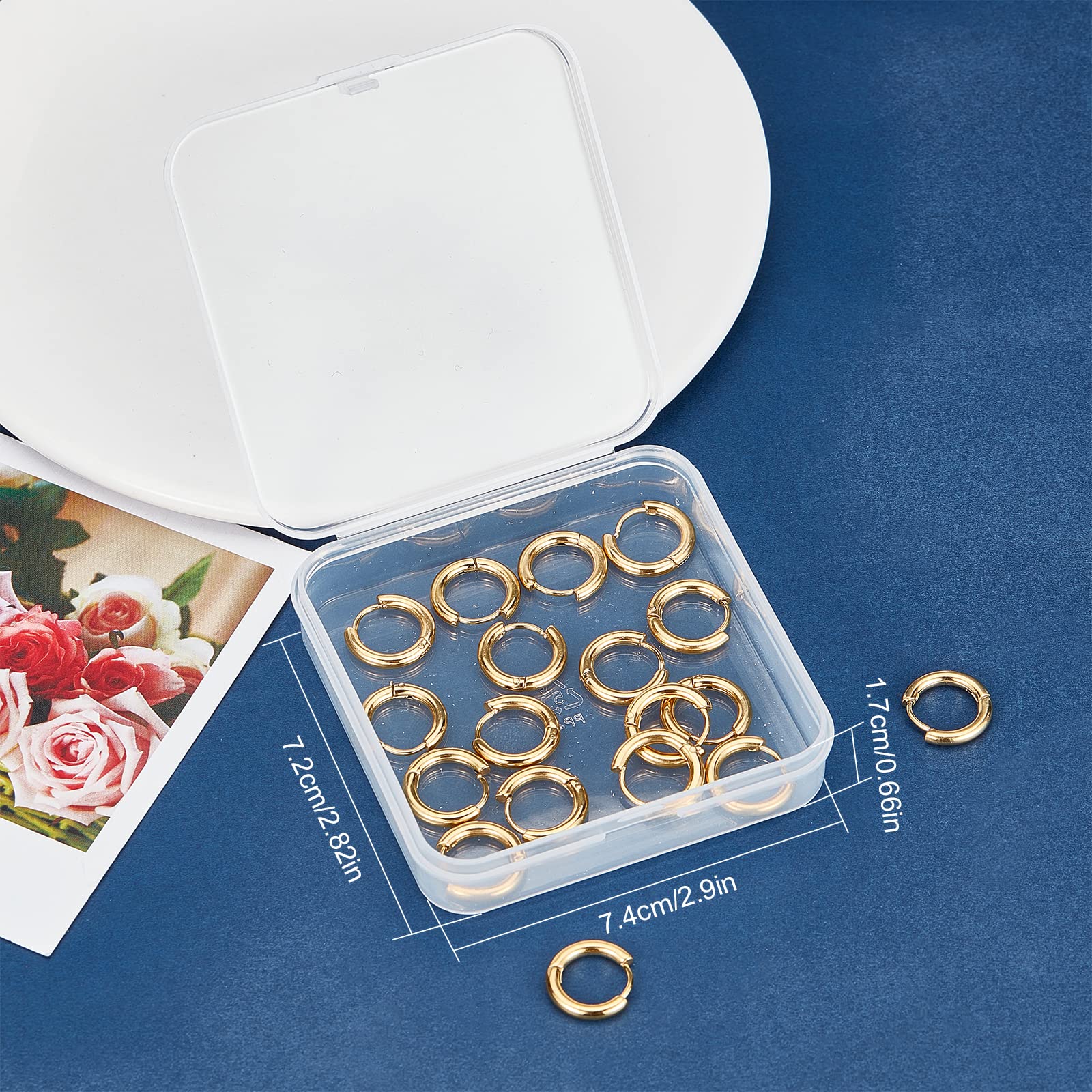 SUNNYCLUE 1 Scatola da 8 Pezzi con Moschettone Ad Anello Ovale A Molla