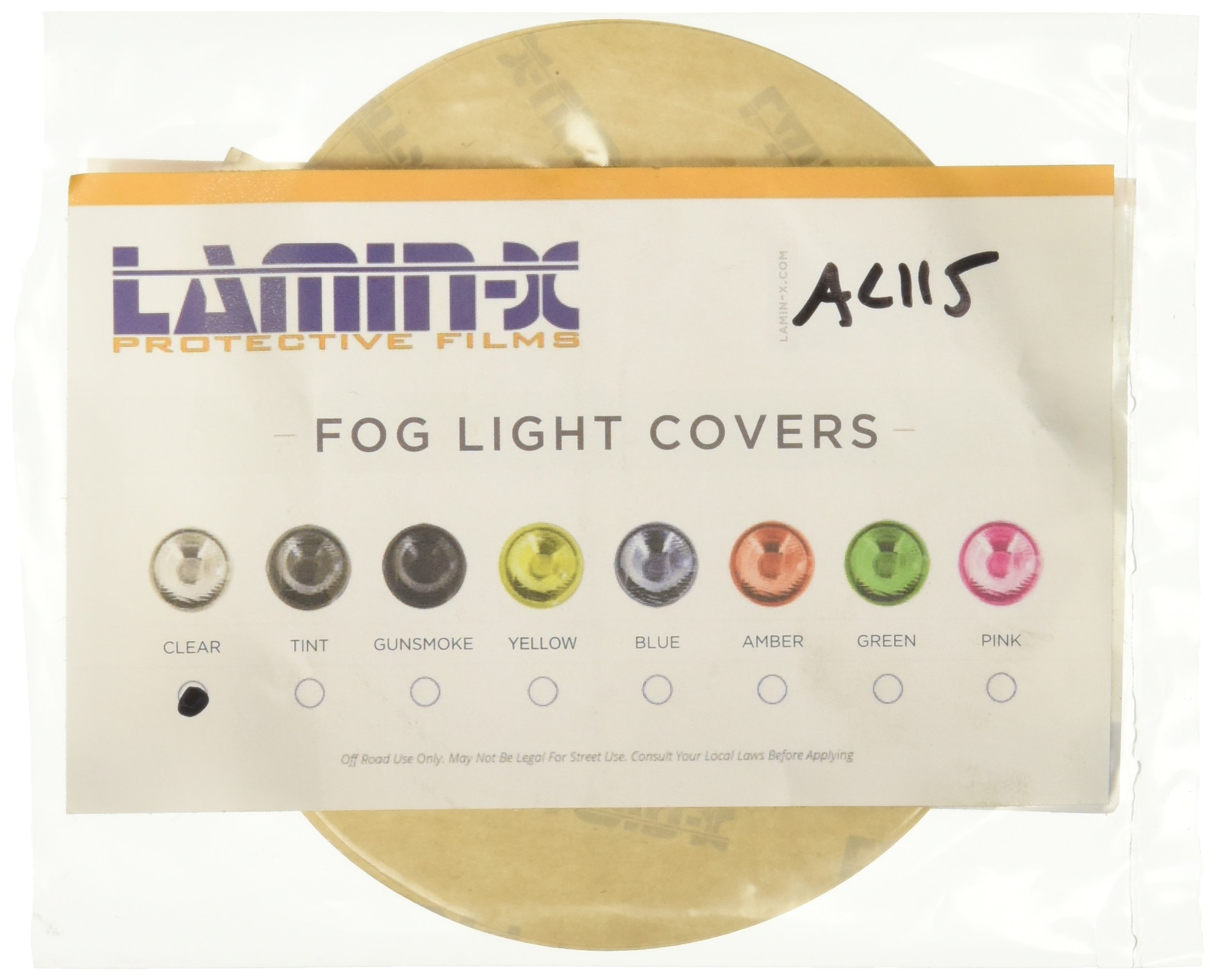 Lamin-x Custom Fit Clear Fog Light Covers for Acura TSX Sedan (09-10)