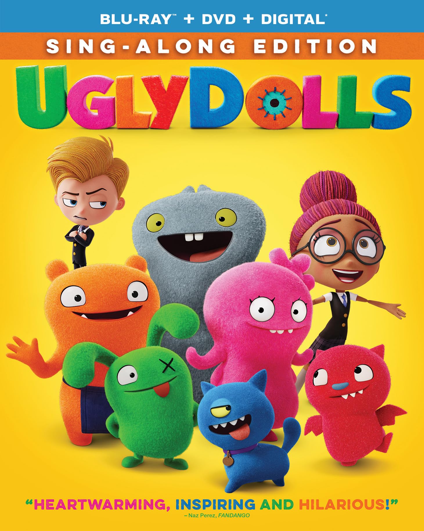 Ugly Dolls Blu-ray de Estados Unidos película de animación infantil en alta definición