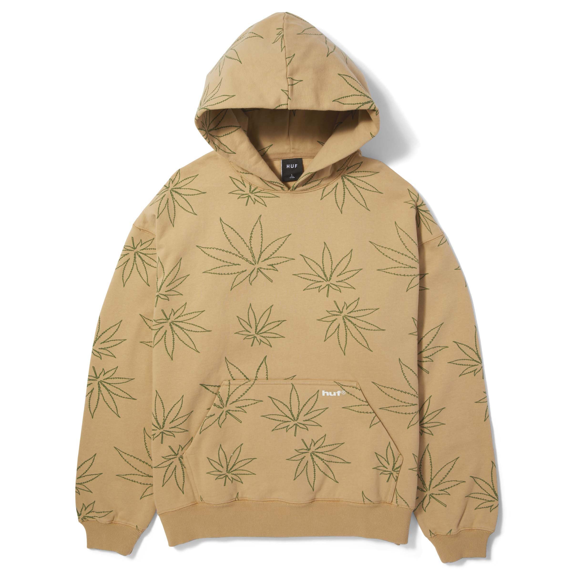 HUFPlantlife Fleece Hoodie - Comfortable Cotton Sweatshirt