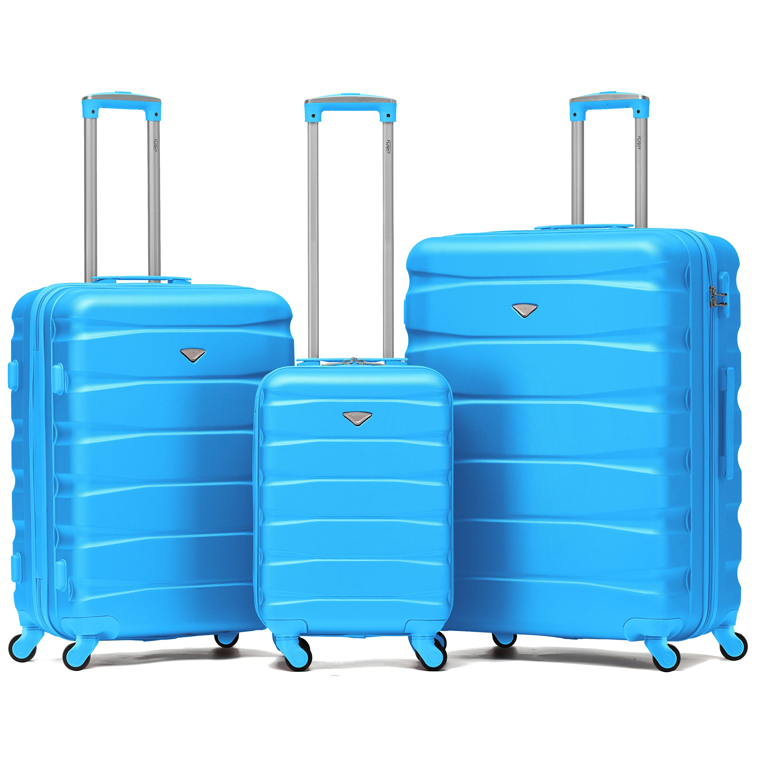 Flight Knight Lightweight 4 Wheel ABS Hard Case Medium Suitcase Approved for Over 100 Airlines Including easyJet, British Airways, Ryanair, Jet2, Emirates & Many More - Check-in Medium Size 25" — view 159