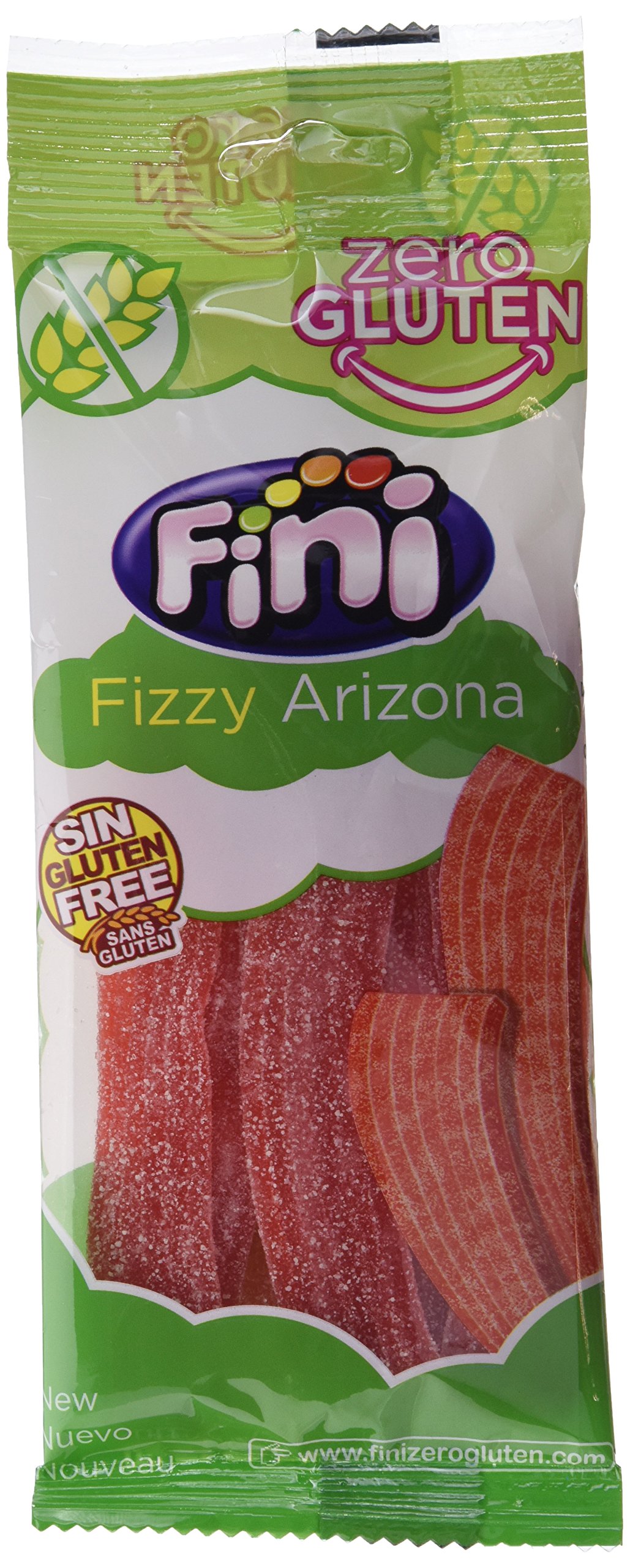 Fini Lenguas de Regaliz Sin Gluten Sabor Fresa - 80 gr (Paquete de 1)