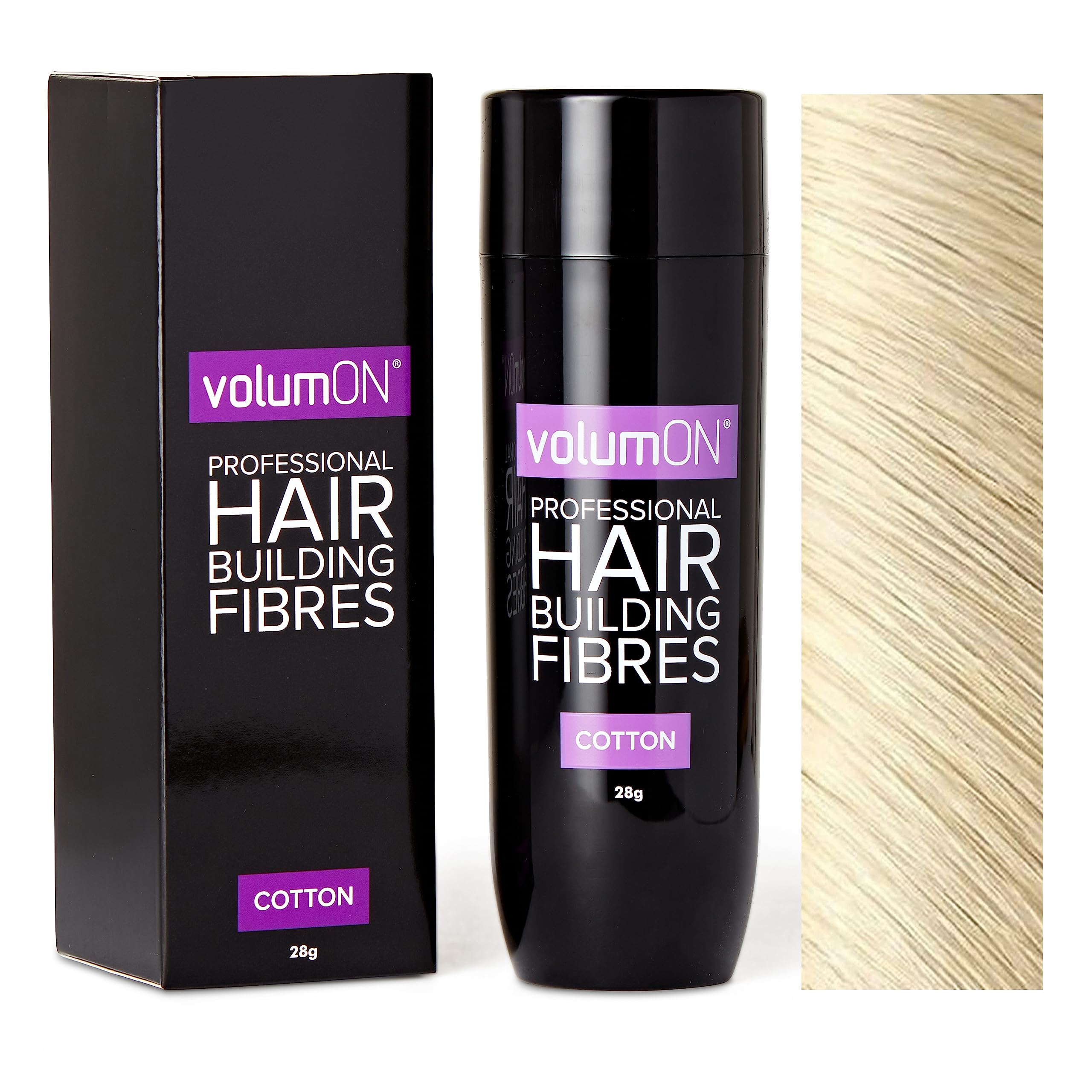 Professional Hair Building Fibres- Hair Loss Concealer- COTTON- 28g- Get Upto 30 Uses- CHOOSE FROM 8 HAIR SHADES COLOURS (Blonde)