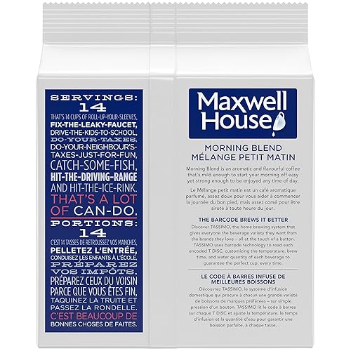 Miniatura 2 de Tassimo Maxwell House Morning Blend Coffee, 70 discos en T (5 cajas de 14 discos T) {Importado de Canadá}