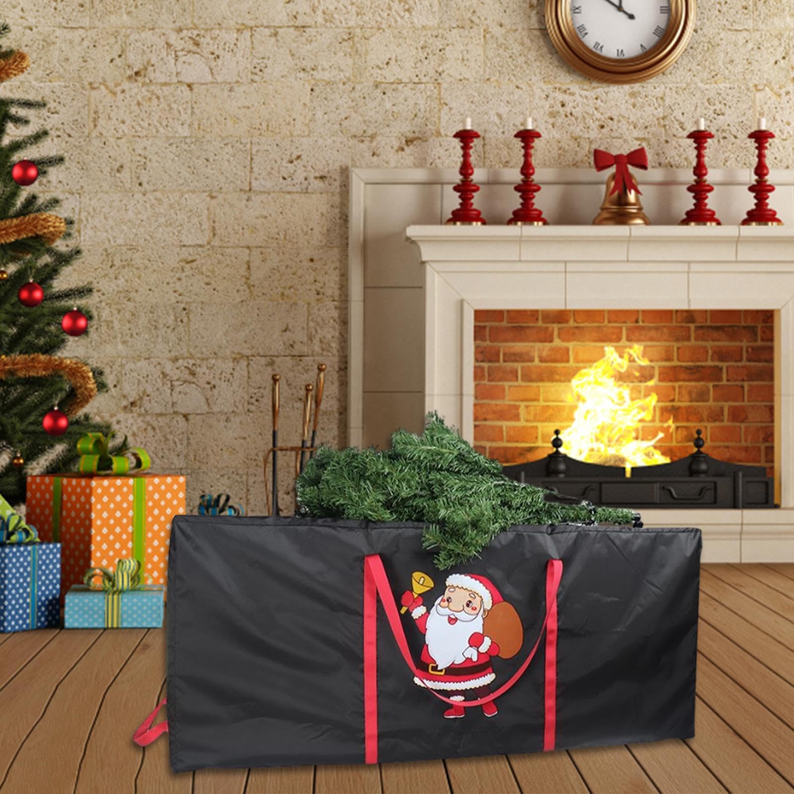 Borsa Portaoggetti Per Albero Di Natale, Borsa Grande Per Albero - 9