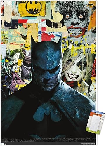 Miniatura 20 de Trends International DC Comics Batman - Póster de pared, 34 pulgadas de largo x 22.4 pulgadas, versión enmarcada en negro Versión con marco negro