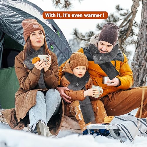 Miniatura 6 de Neck Heating Pad Heated Scarf Rechargeable,Heating Pad for Neck Pain &Stiffness Relief,Heated Neck wrap Warmer with 7000mAh Power Bank,Thermal Neck