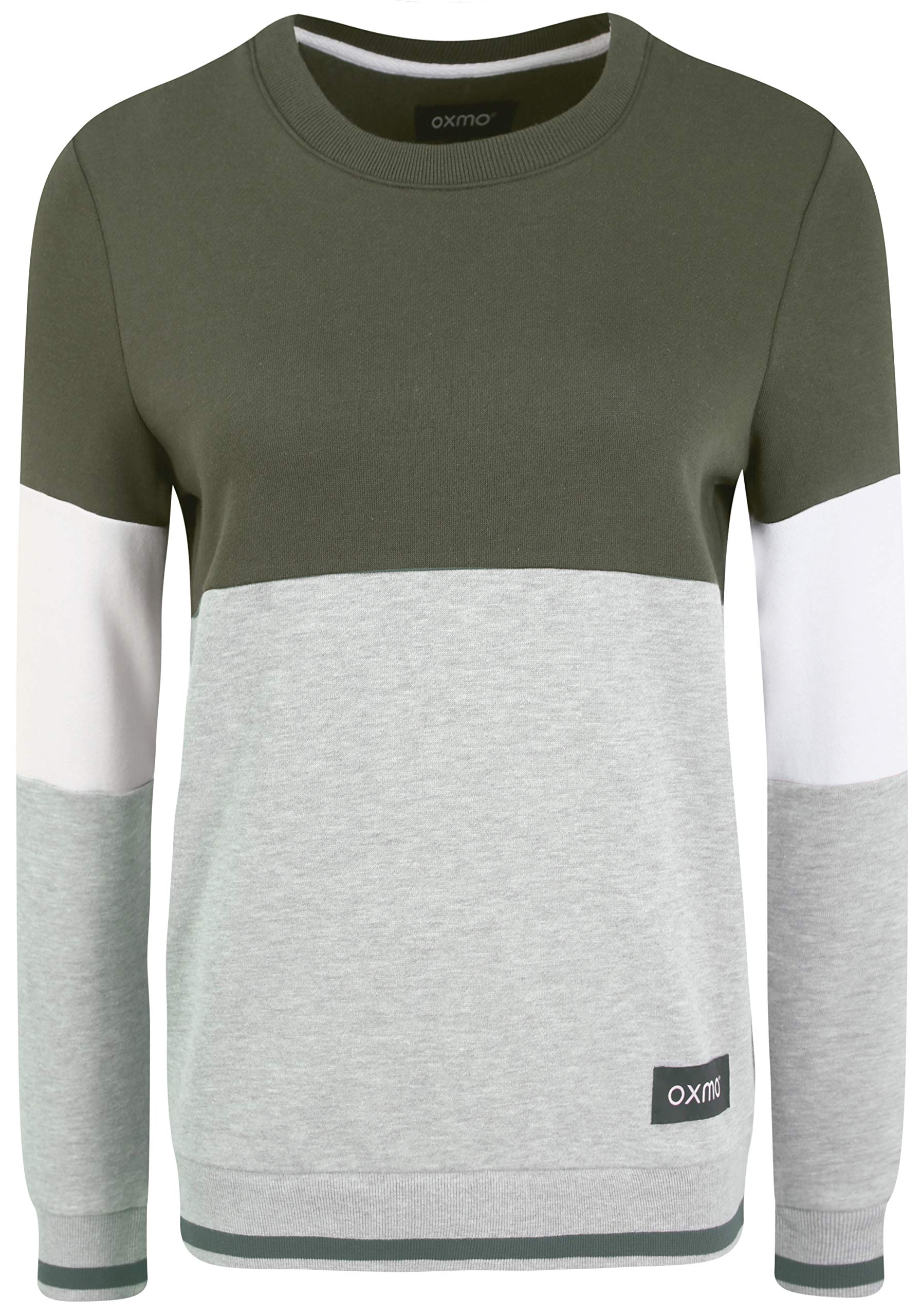 OXMO OXOmaya Damen Sweatshirt Pullover Sweater mit Rundhalsausschnitt