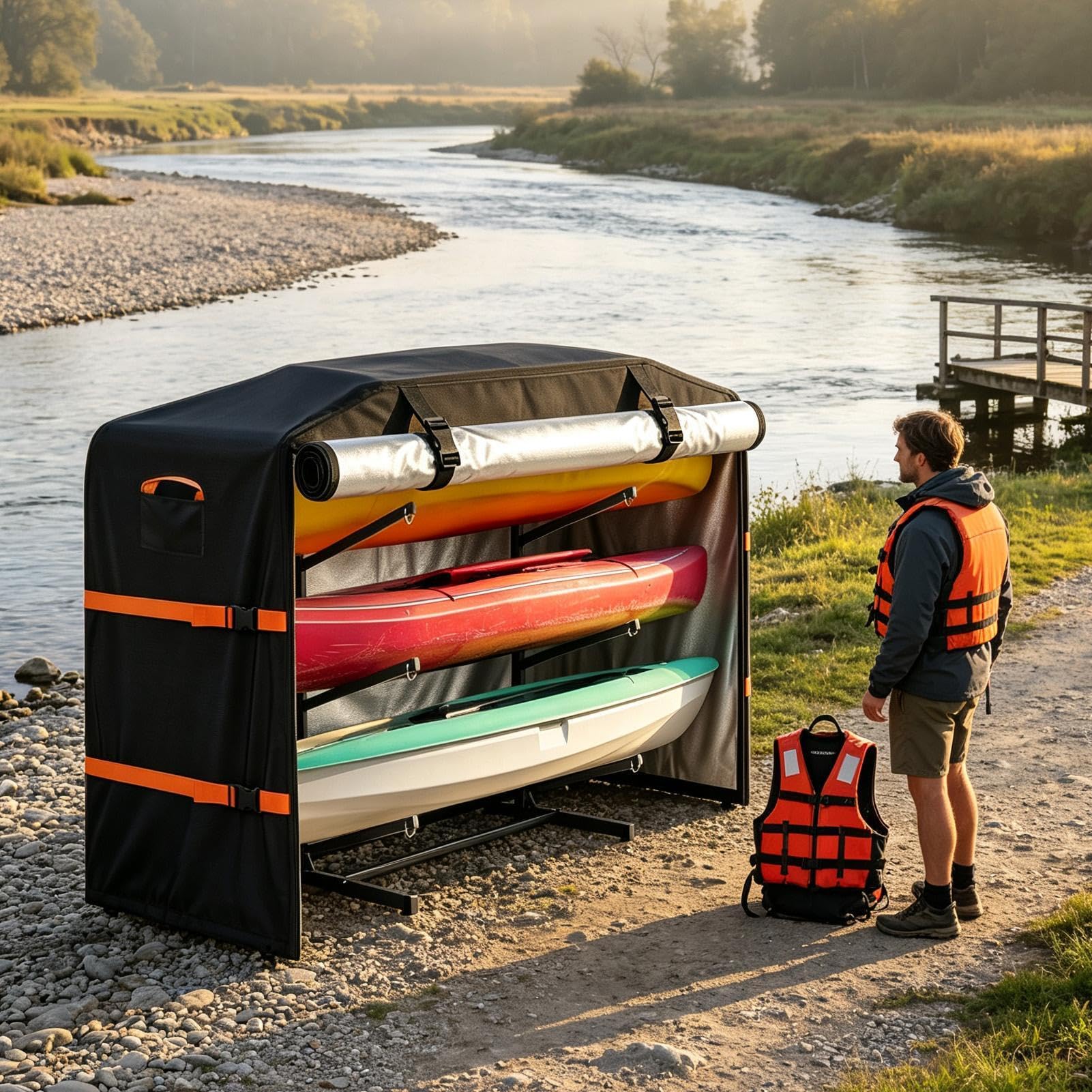Copertura impermeabile per kayak, protezione resistente ai raggi UV