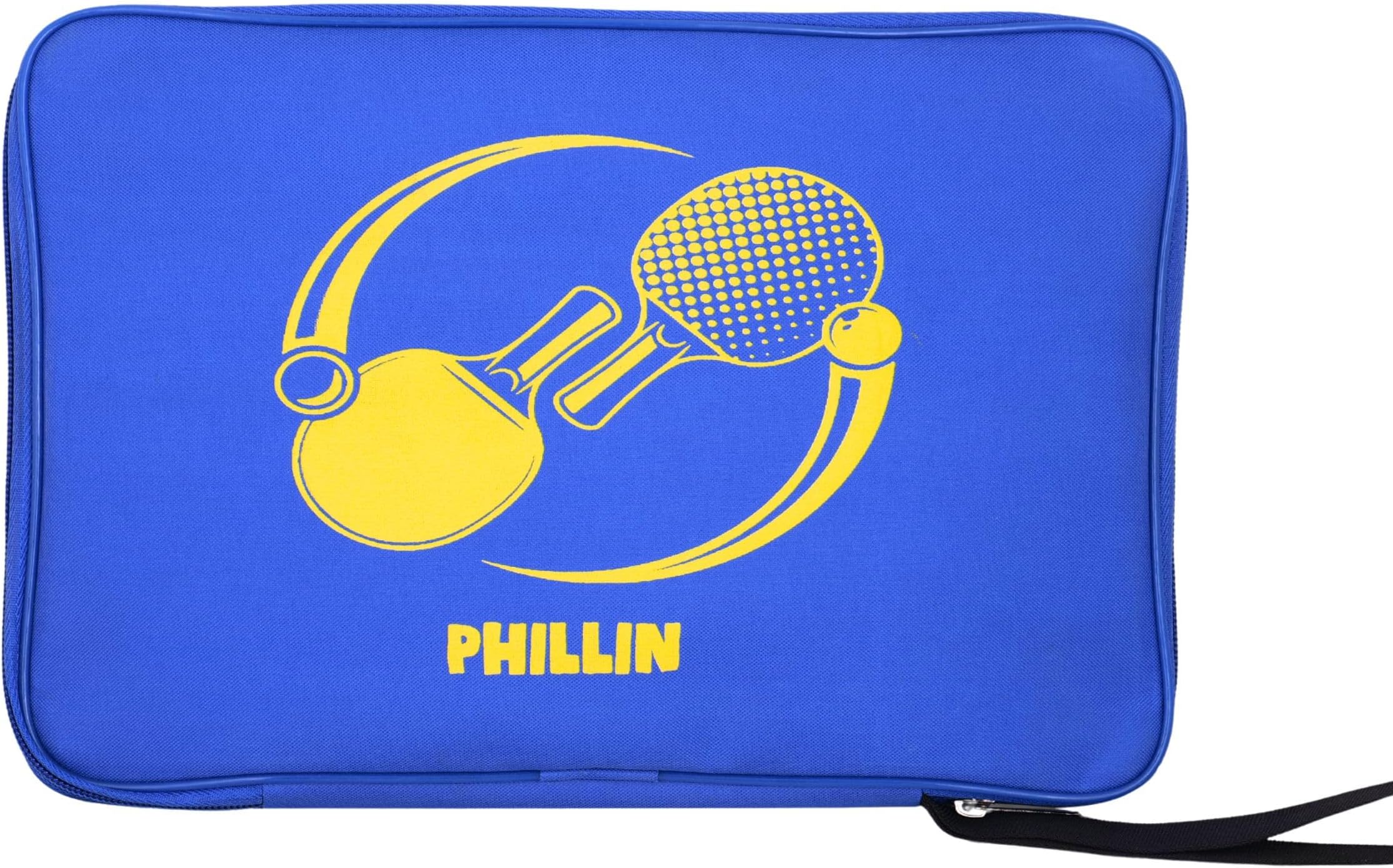 Table Tennis Racket Cover I TT Racket Bag I Soft Feel Portable Waterproof Table Tennis Bat Carrier I Ping Pong Paddle Case I Table Tennis Practice Equipment - Blue