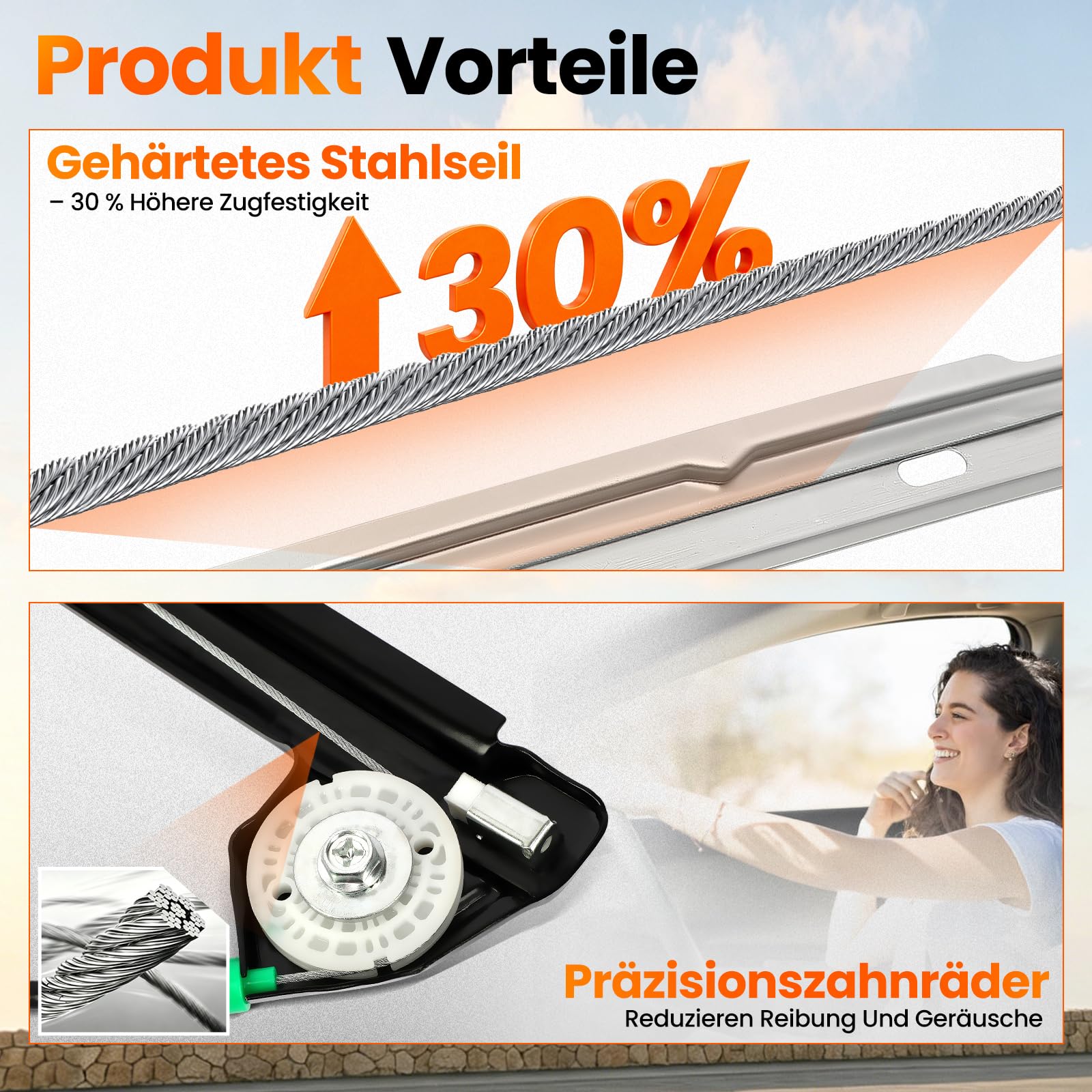 Fensterheber Vorne Links Kompatibel mit BMW 5er E39 1997-2004