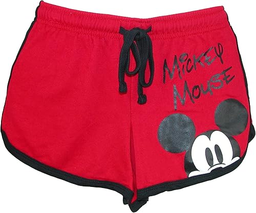 Disney Pantalón corto Mickey Mouse Peeking para niñas jóvenes Rojo