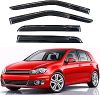 Vista 328 de KPY Moldura deflectora de viento con protección contra la lluvia compatible con GMC Terrain 2018-2023, 4 unidades, para ventana lateral, autoadhesiva