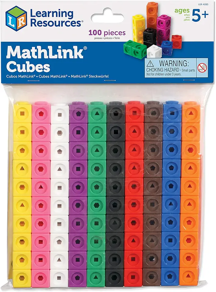 Learning Resources MathLink Cubes - Set of 100...