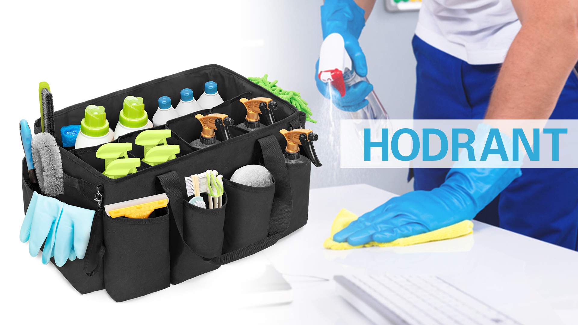 Amazon.com - HODRANT Extra-Large Cleaning Caddy, Organizer with