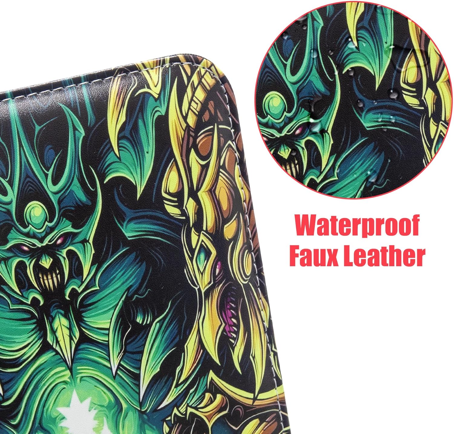 4 Pocket Trading Card Binder for Cards with 50 Sleeves up to 400 Cards,Waterproof Card Storage Book with Removable Sleeves for Booster Box and TCG Cards