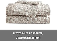 Vista 272 de Eddie Bauer - Full Sheets, Cotton Flannel Bedding Set, Brushed For Extra Softness, Cozy Home Decor (Dog Friends, Full)