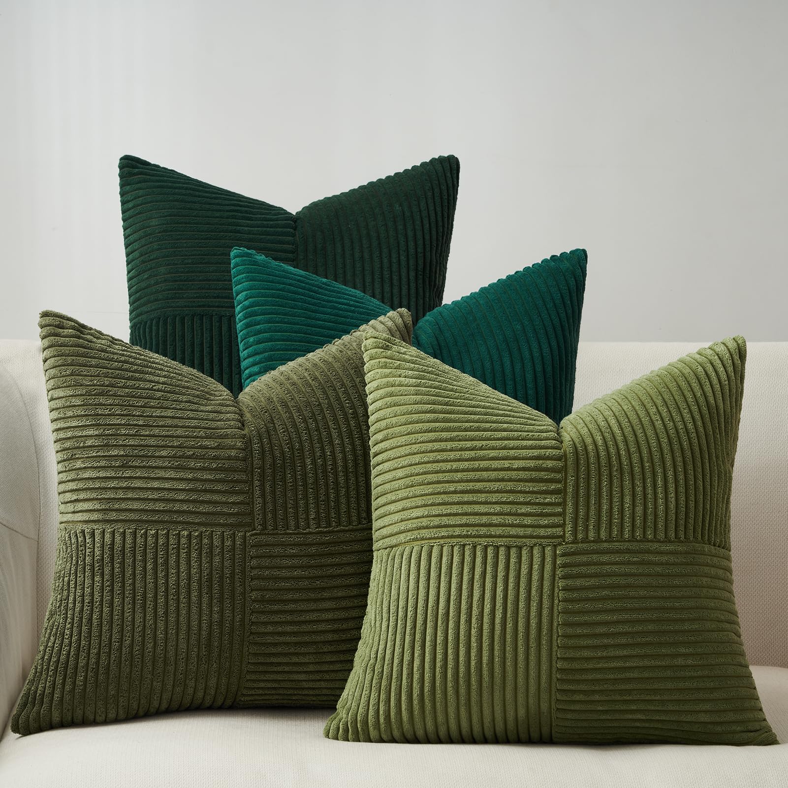 Topfinel Kissenbezug 4er Set Kissenhülle Kissenbezüge deko für Sofa Schlafzimmer Wohnzimmer