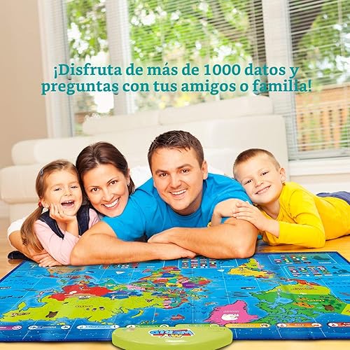 Miniatura 2 de BEST LEARNING i-Poster My World Interactive Map - Juguete educativo para niños de 5 a 12 años, juego de aprendizaje de geografía como regalo