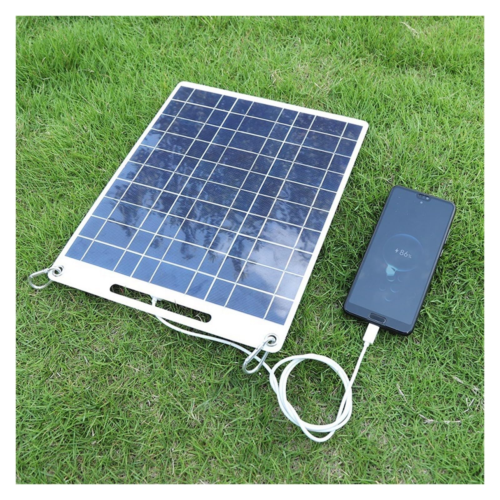 2W/40W/60W Panel słoneczny elastyczne podwójne USB 5V do telefonu komórkowego zewnętrzne ładowanie awaryjne Camping Power Bank bezpieczna płyta słoneczna(40W 300X145X3MM)