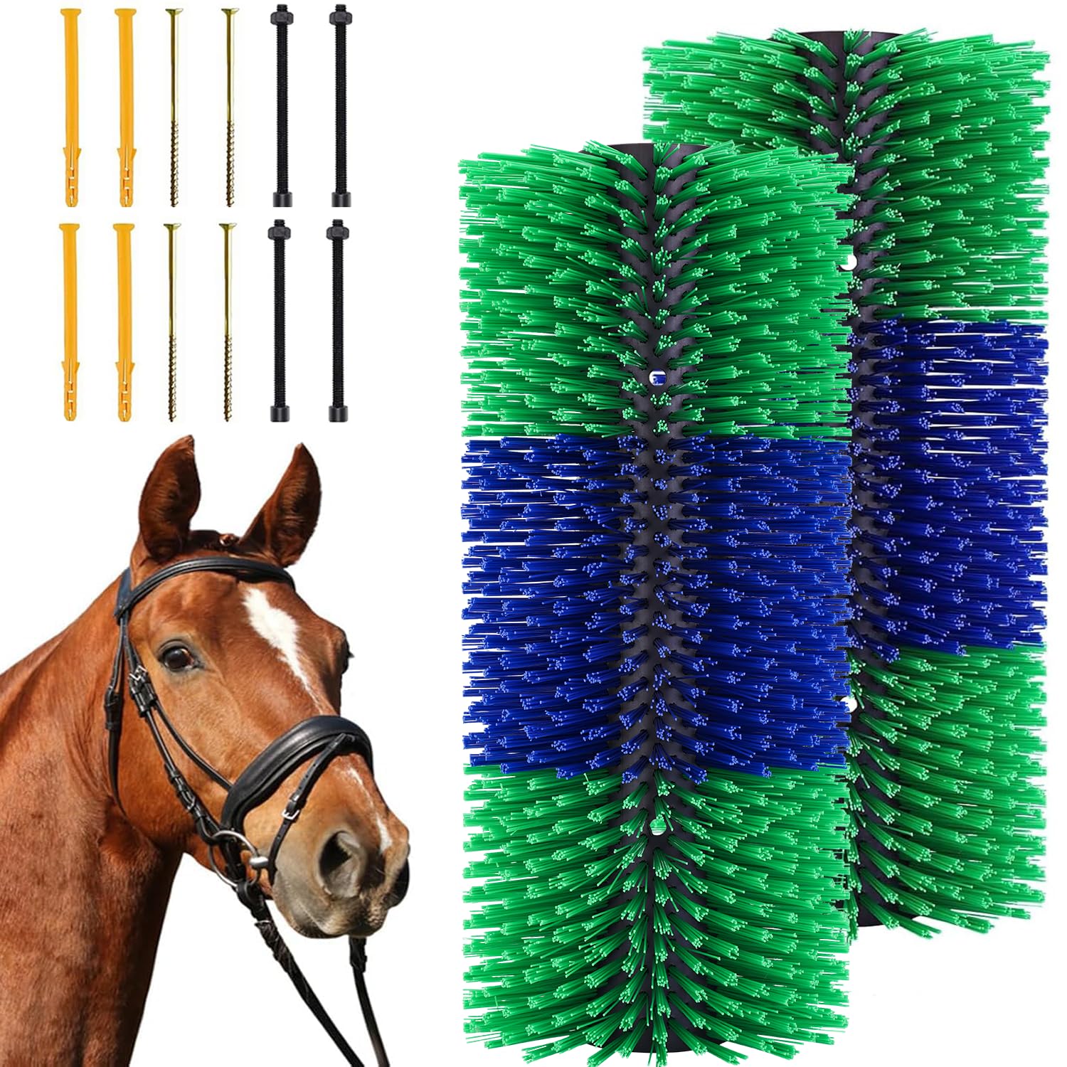 VEVOR Krasborstel, set van 6 veeborstels met 12 schroeven VEVOR Krasborstel, set van 6 veeborstels met 12 schroeven