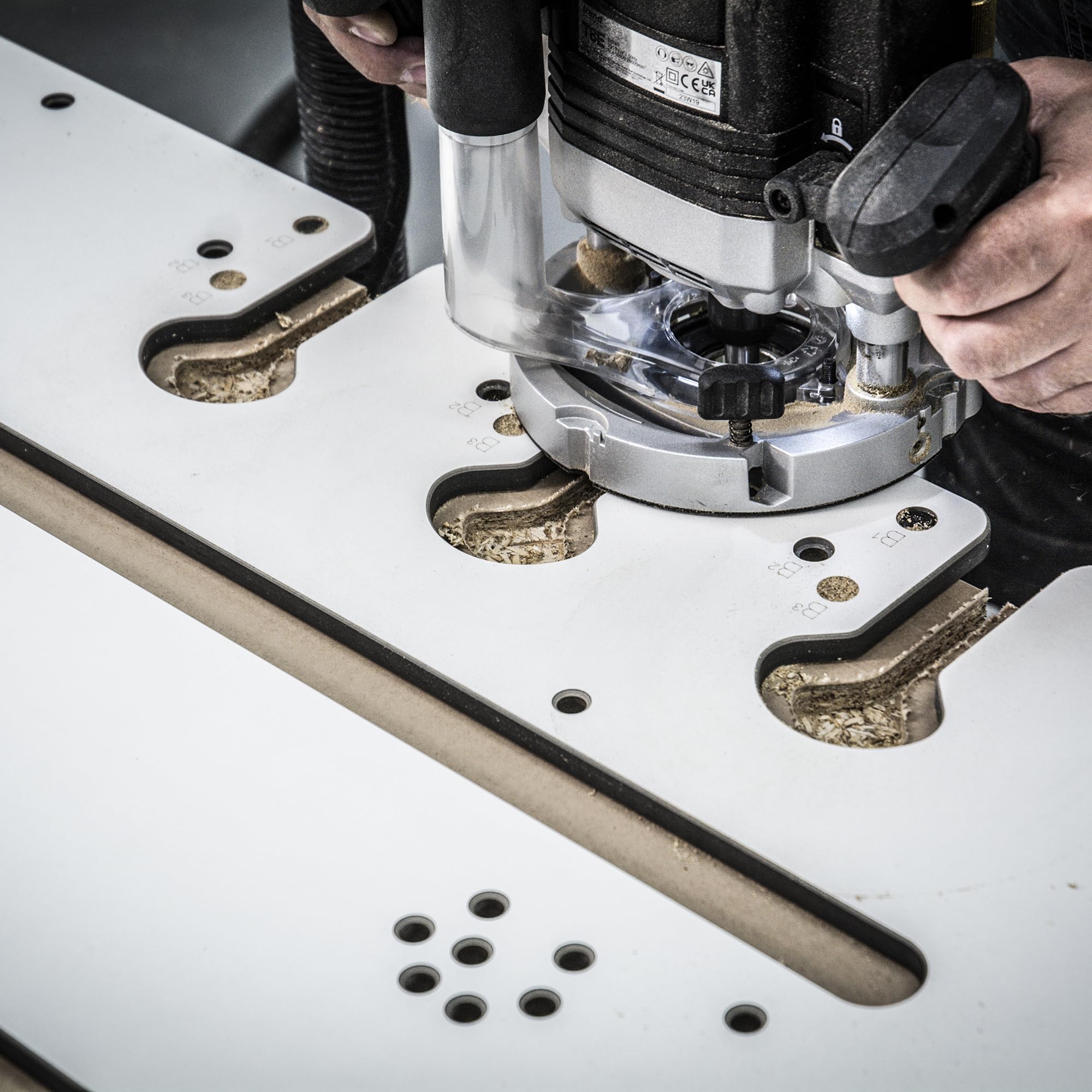 Trend guía de fresado para encimeras 700 mm Mason Mitre | Ideal para juntas de inglete Mason precisas en aglomerado laminado, madera y laminado de grado compacto, KWJ700/A