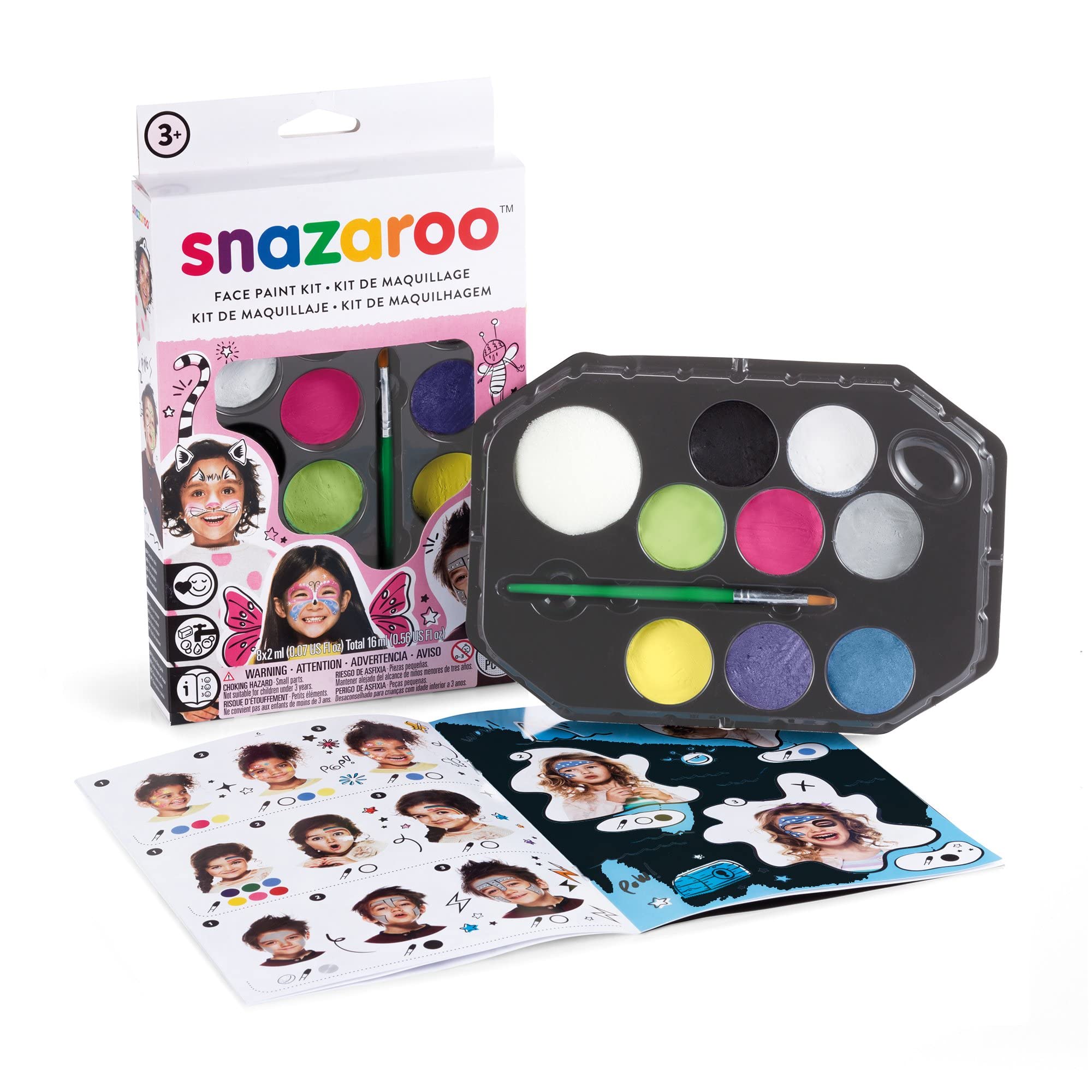 Snazaroo - Face paint kit 10 Parts & Idea Book (791001)