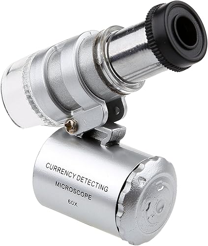 Miniatura 2 de 60X Mini Illuminated Jeweler - Lupa de lente UV LED con paquete minorista Kare and Kind (60X)