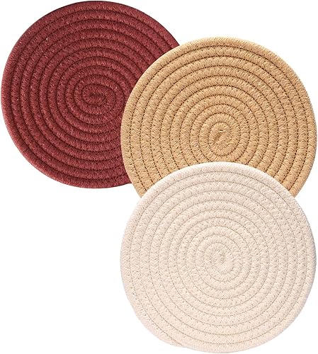 Salvamanteles para platos calientes de 7 pulgadas almohadillas calientes de cocina soportes para ollas de contón salvamanteles para ollas y sartenes