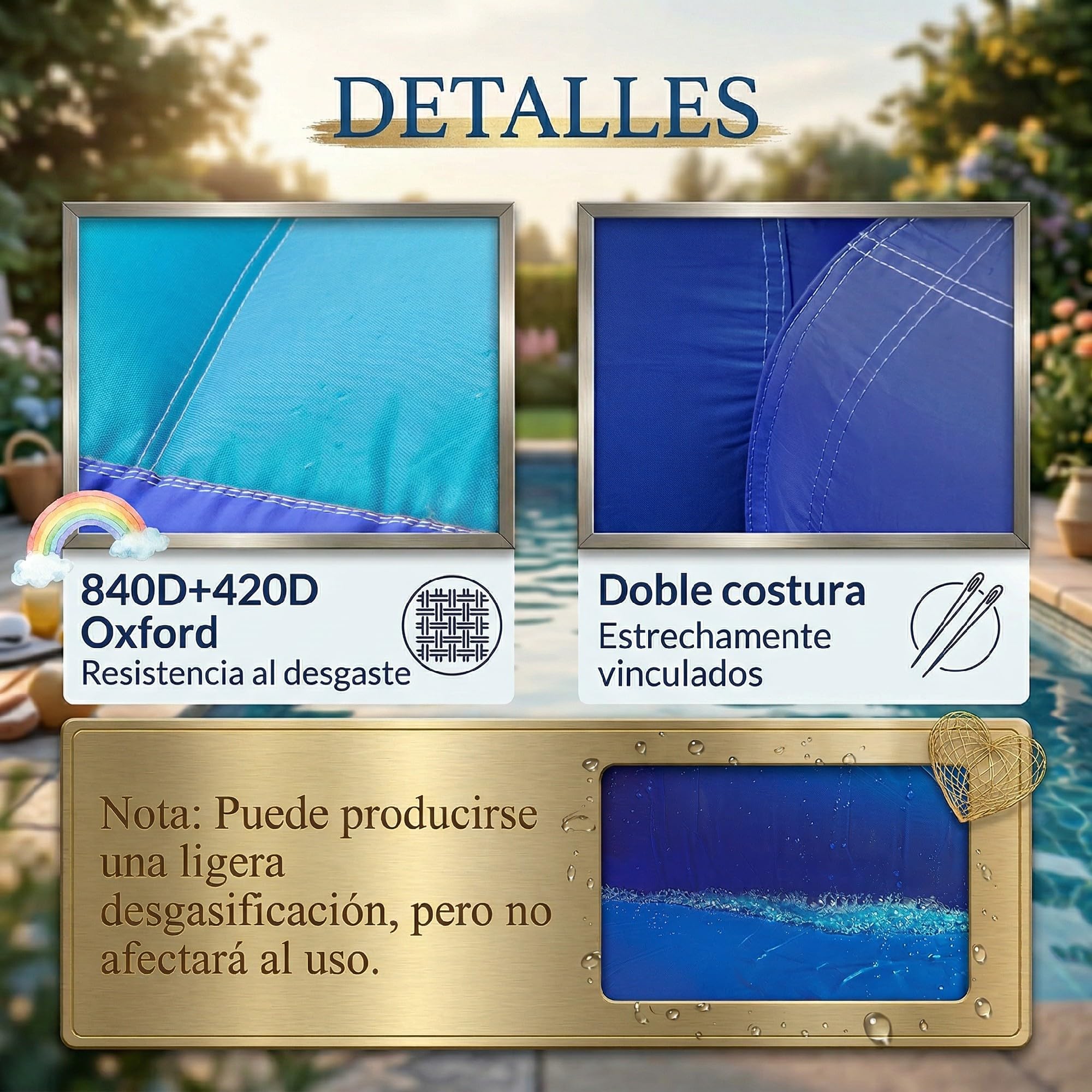 AIYAPLAY Castillo Hinchable Acuático con Soplador 5 en 1 360x250x195cm