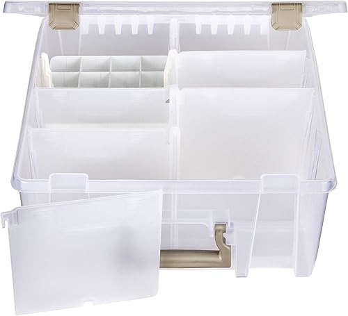 Miniatura 25 de ArtBin 6993SP Super Satchel Double Deep con bandeja de accesorios para manualidades en papel, transparente, 1 bolsa y 1 bandeja