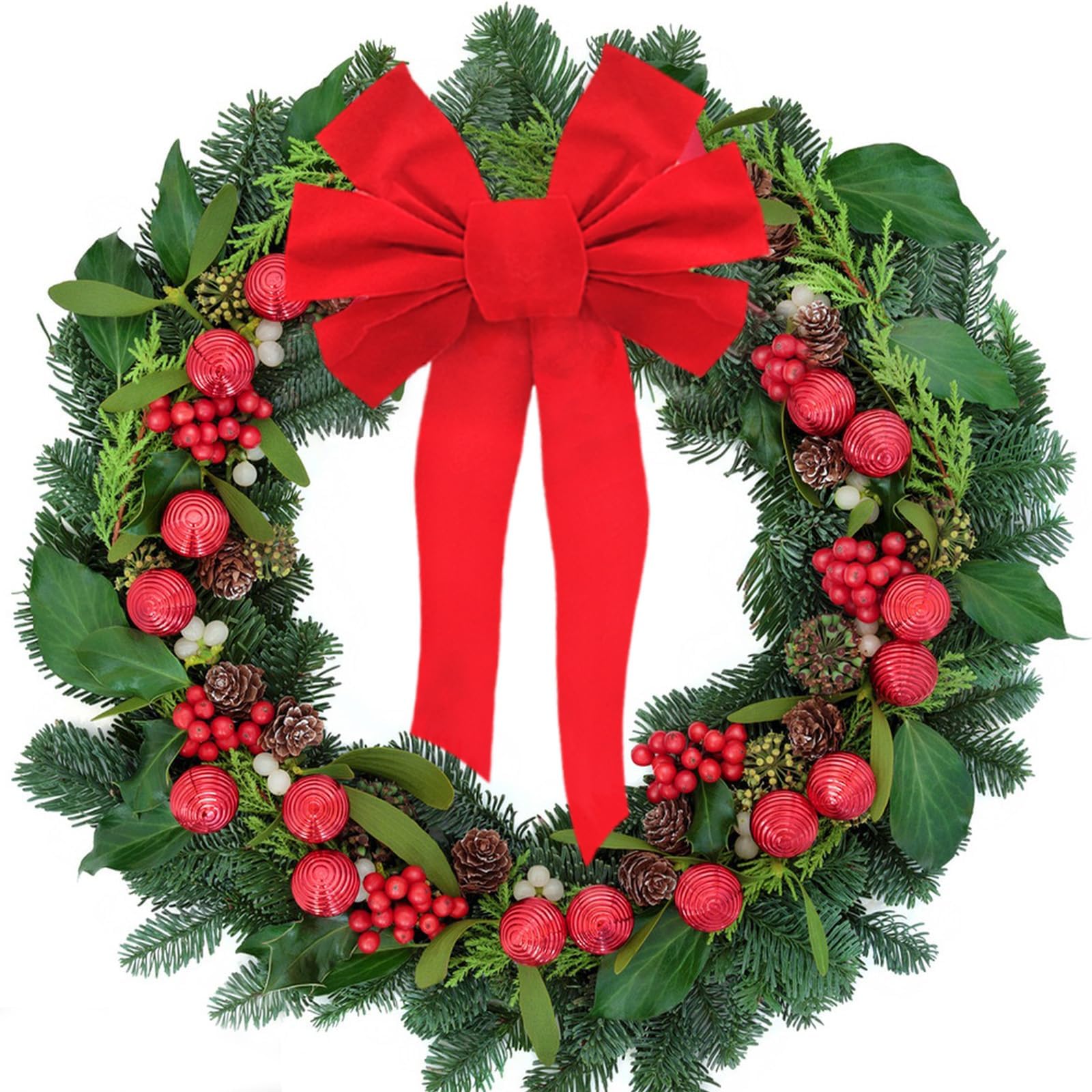 Noeud Rouge Décoratif De Noël Fond Transparent Png | PSD Premium