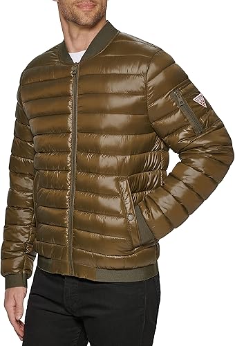 GUESS - Chaqueta bomber ligera para hombre