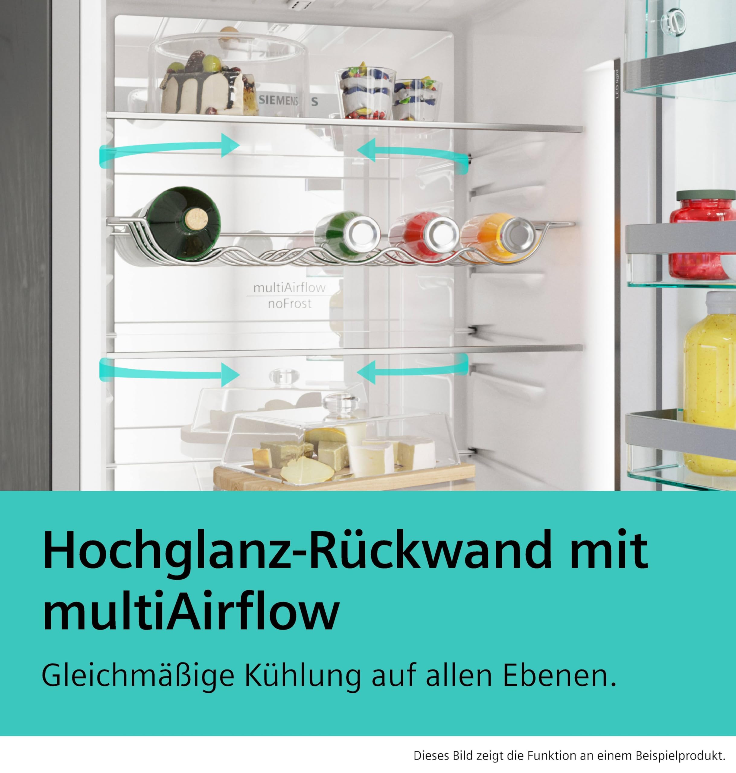 Siemens iQ300 Freistehende Kühl-Gefrier-Kombination 203x60, KG39NVXAG, 260 L Kühlen & 103 L Gefrieren, Total noFrost, Nahtlose Platzierung, hyperFresh 0°C, LED-Beleuchtung, antiFingerprint Schwarz